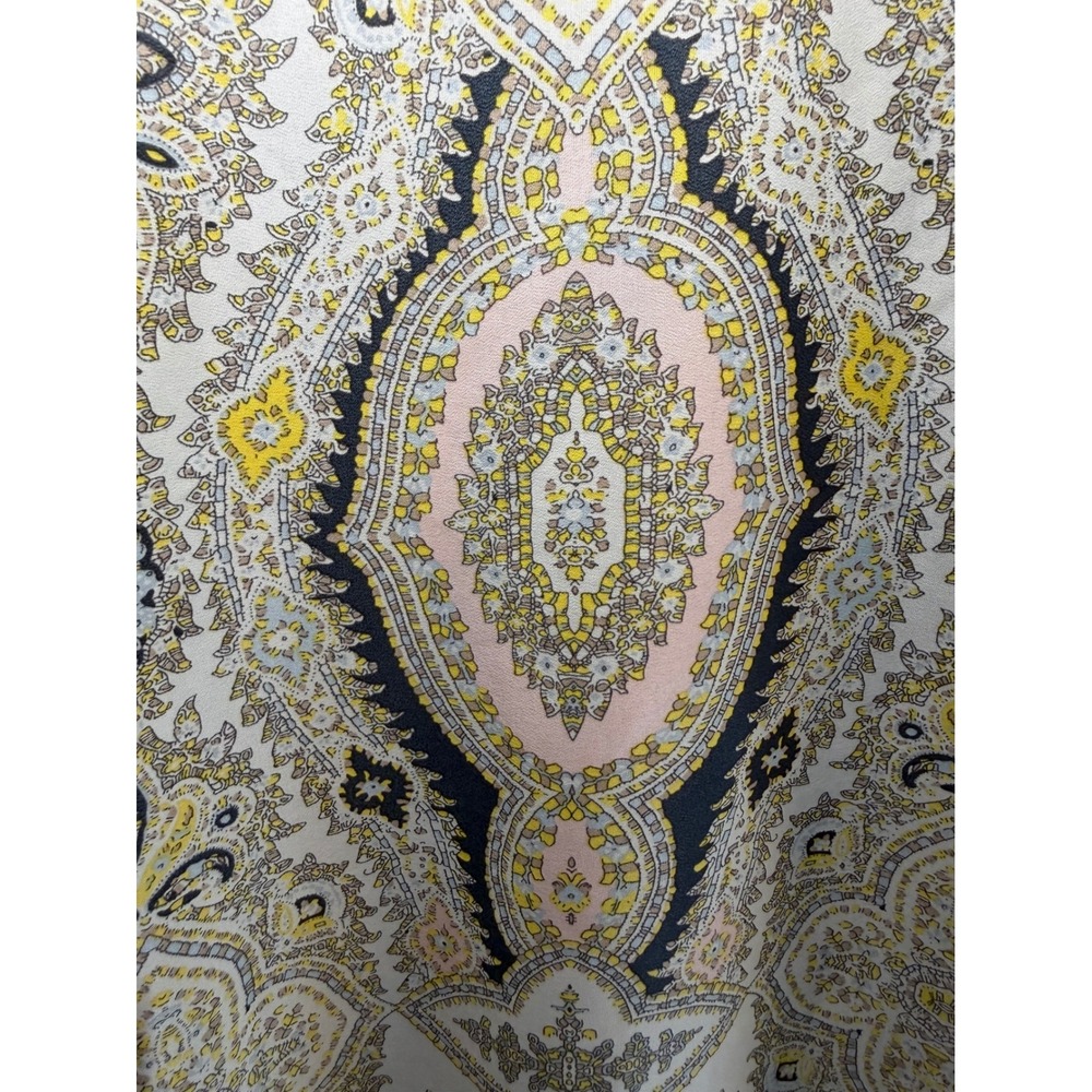 Philosophy Casual shift Dress Boatneck Short Sleeve Paisley Print Dress Size S - Picture 3 of 8